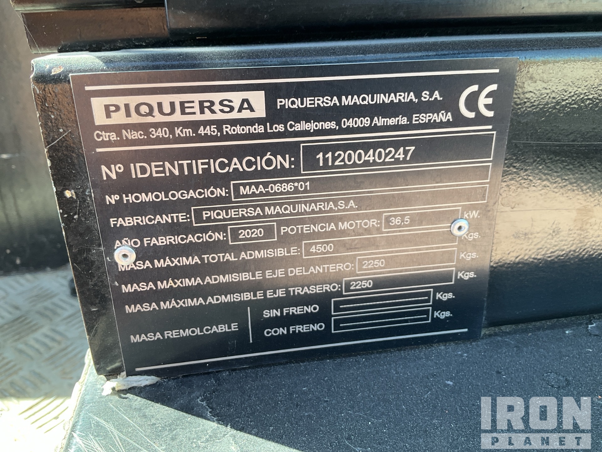 General Appearance with Numero seriale/numero d’identificazione del veicolo (VIN)