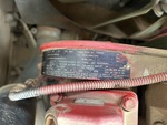Engine with Emission Label