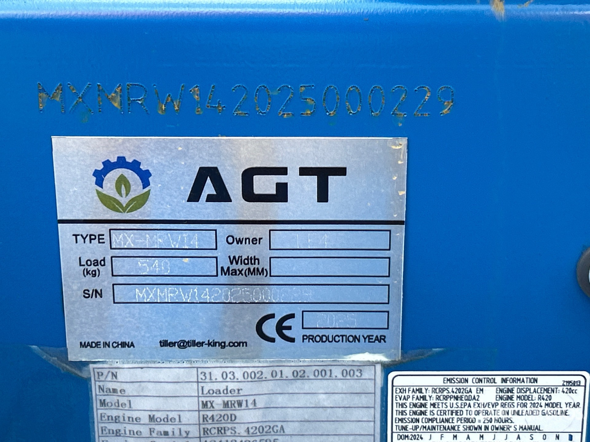 MINI CARGADOR SOBRE RUEDAS 2025 AGT MXMRW14