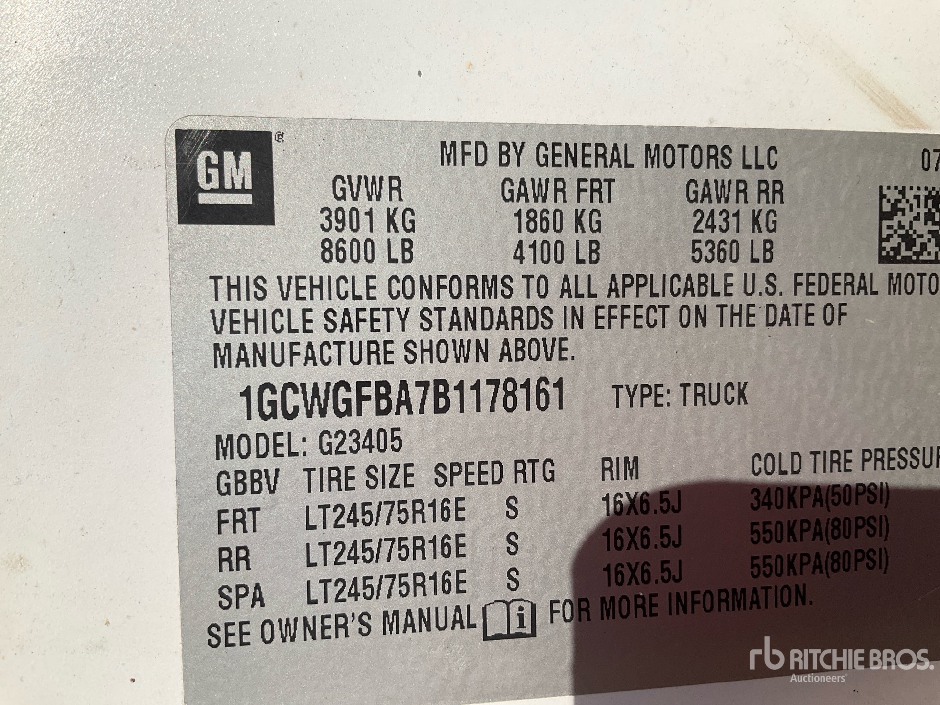 General Appearance with Second Serial Number/VIN Photo