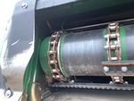 Crop Intake with Feed Chain and Sprockets