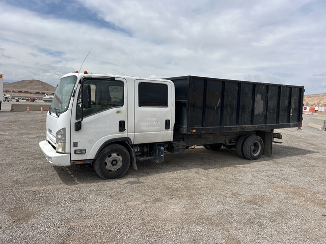 2011 Isuzu NPR 4x2 Crew Cab Dump Truck