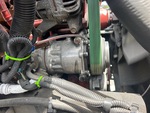 Engine with A/C Compressor
