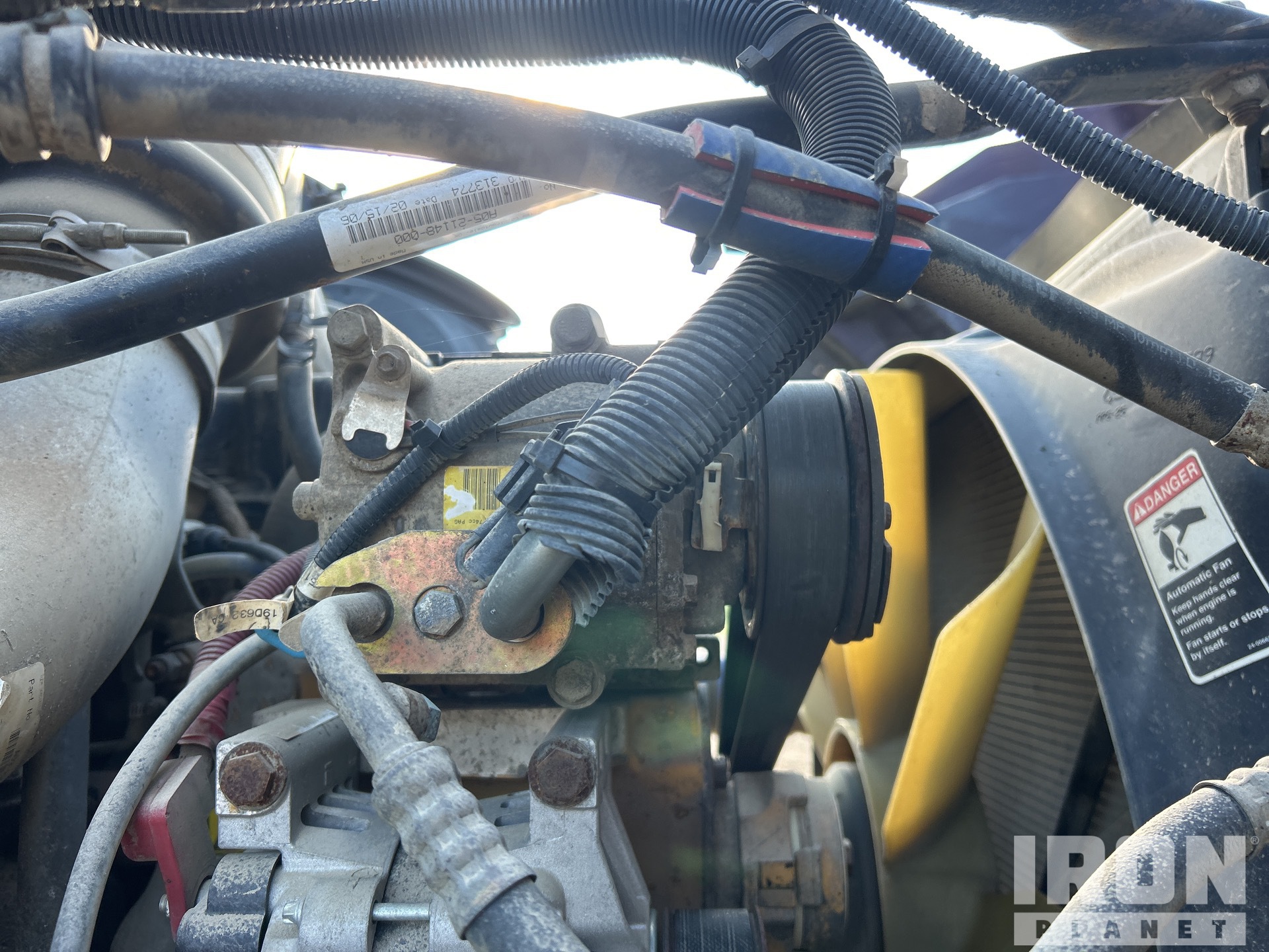 Engine with A/C Compressor