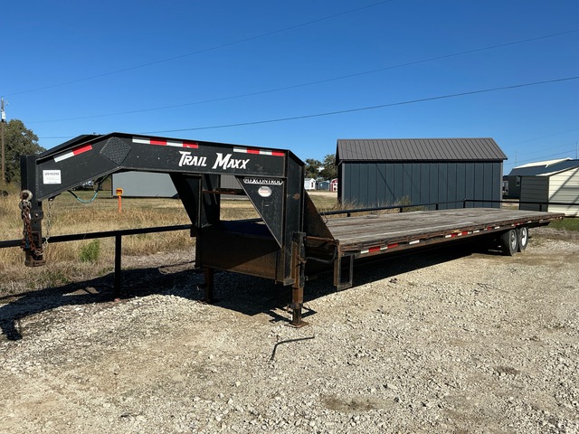 2022 Trailmax Gooseneck 40 ft T/A Gooseneck Flatbed Trailer