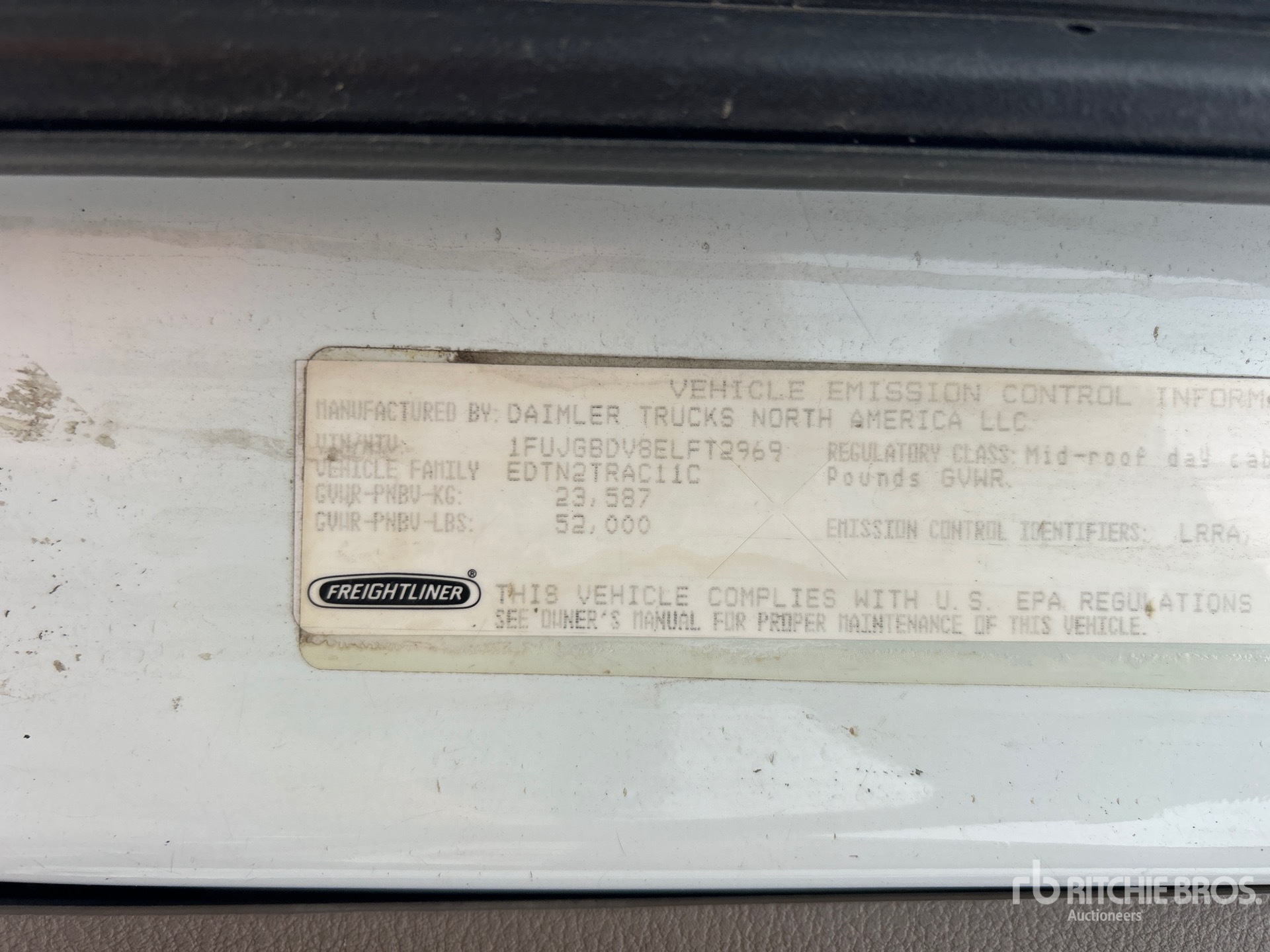 General Appearance with Numer seryjny/numer identyfikacyjny pojazdu