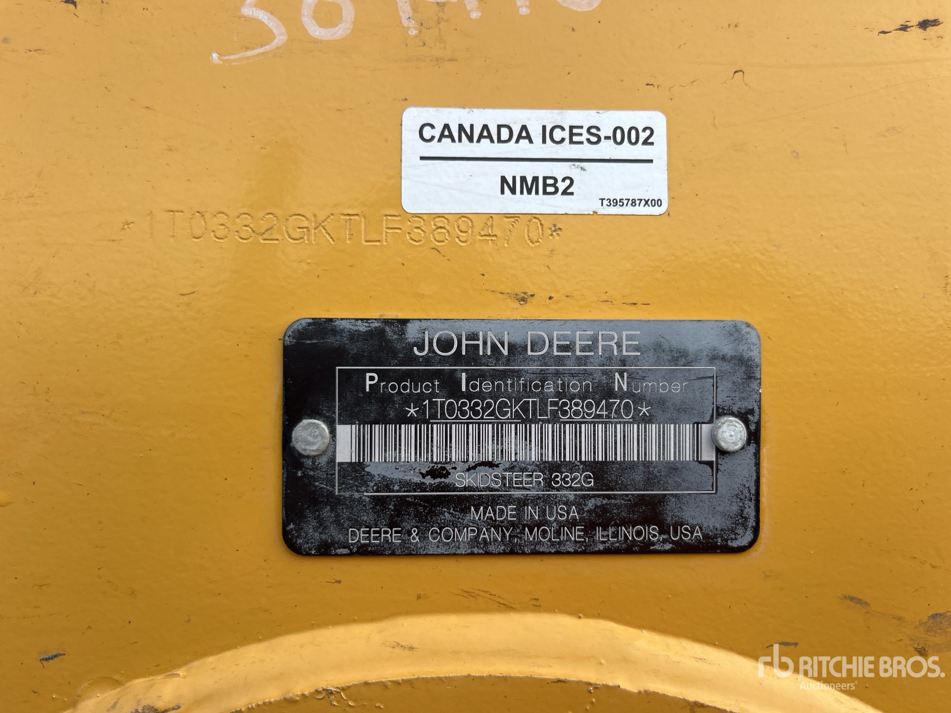 General Appearance with N.º de serie/VIN