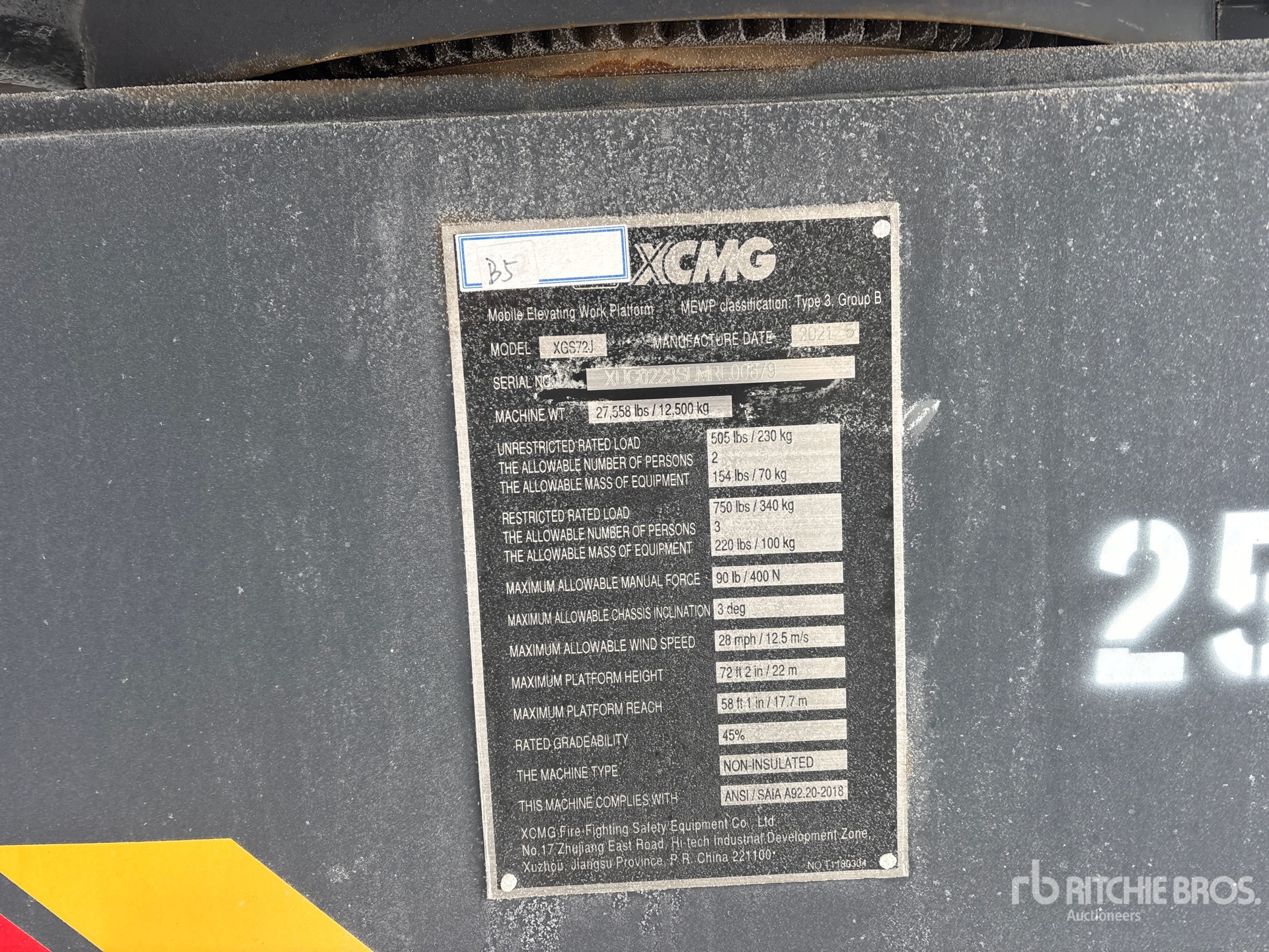 General Appearance with N.º de serie/VIN