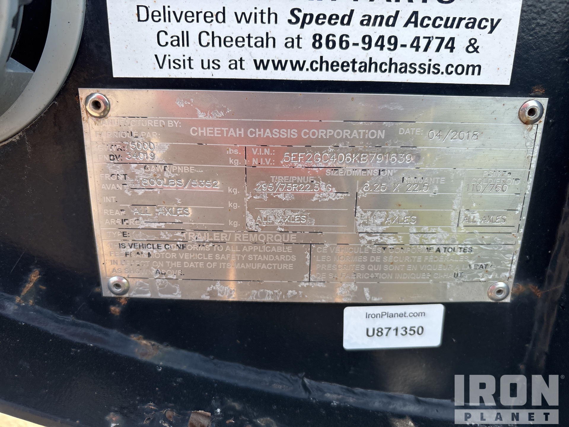 General Appearance with Numer seryjny/numer identyfikacyjny pojazdu