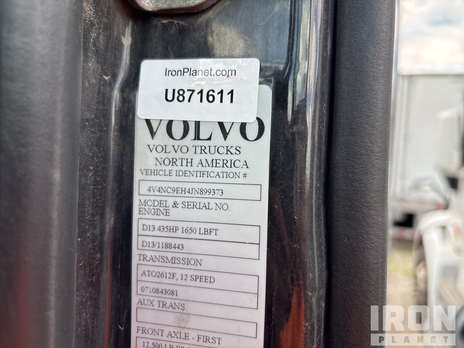 General Appearance with Numer seryjny/numer identyfikacyjny pojazdu