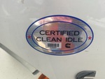 NN298246 - 2022 International LT625: Clean Idle Sticker
