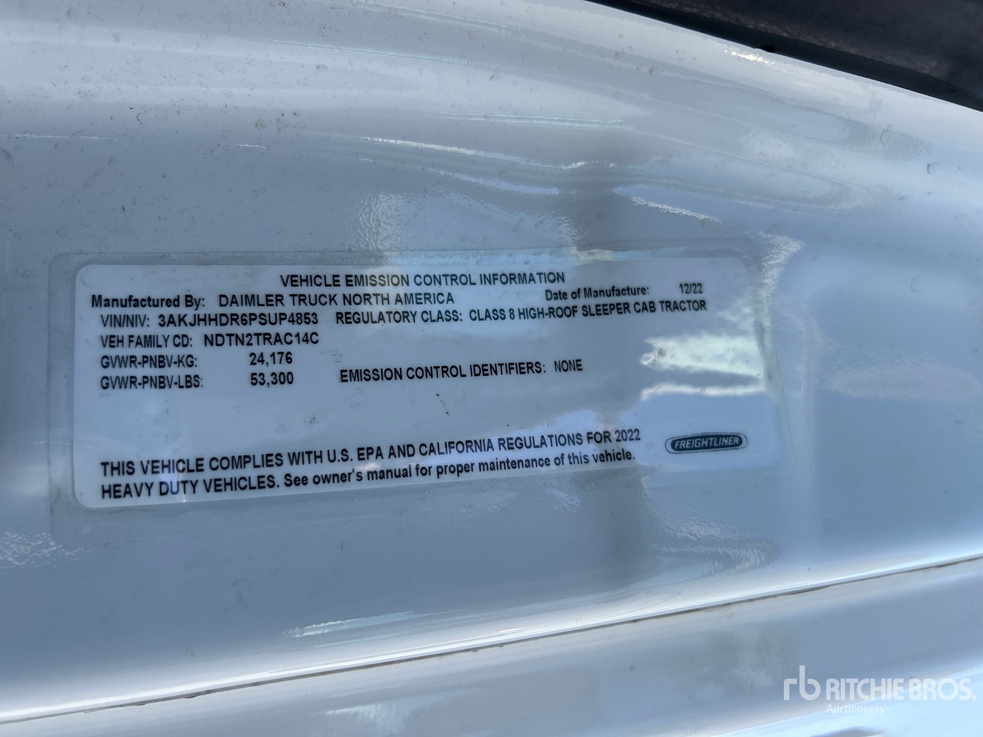 General Appearance with Second Serial Number/VIN Photo