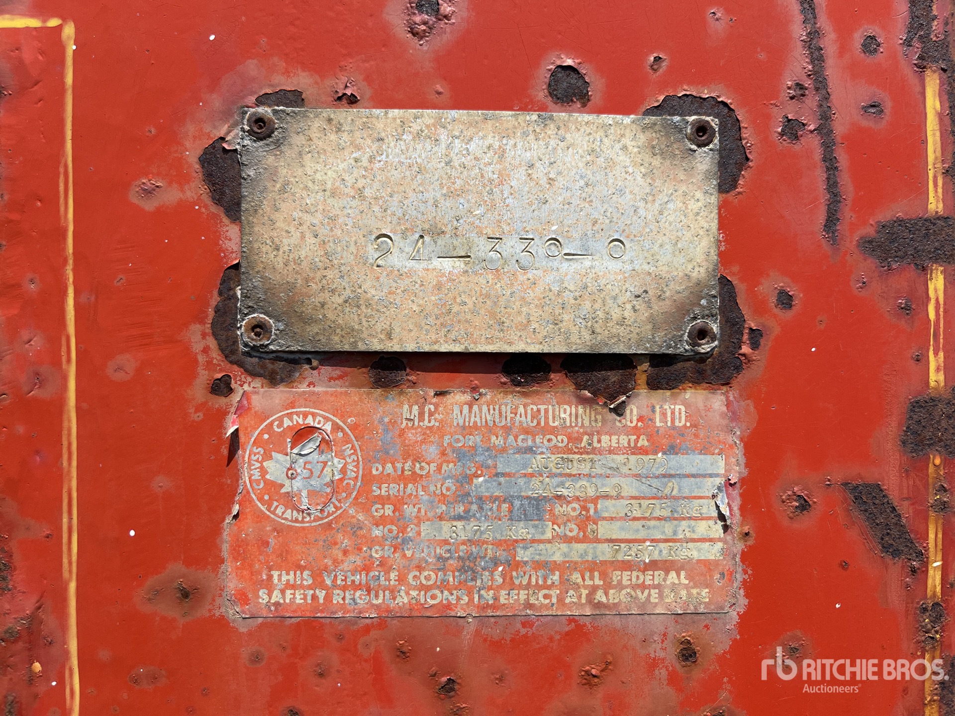 General Appearance with Numéro de série/Numéro d'identification du véhicule automobile