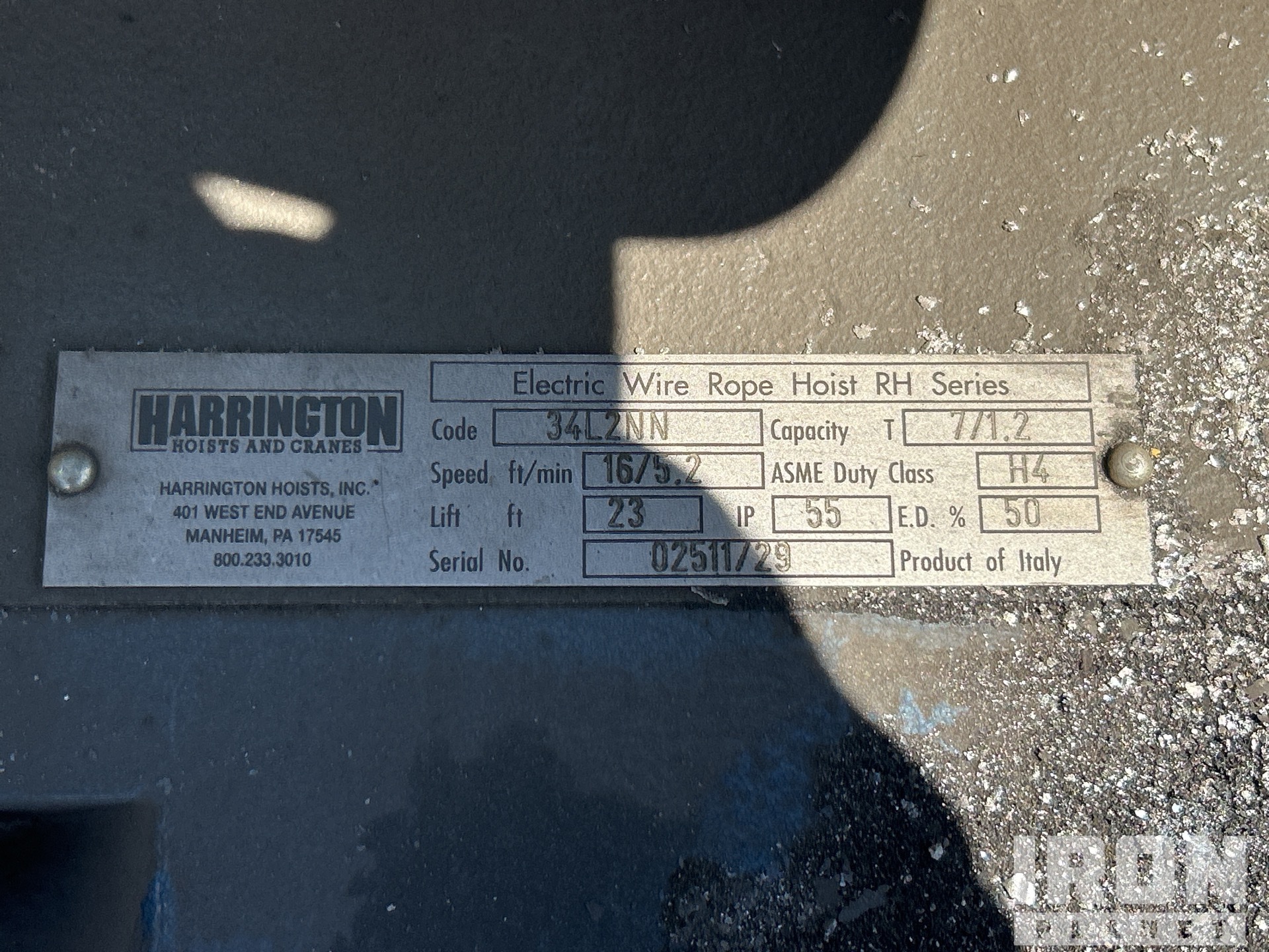 Harrington 7.5 Ton