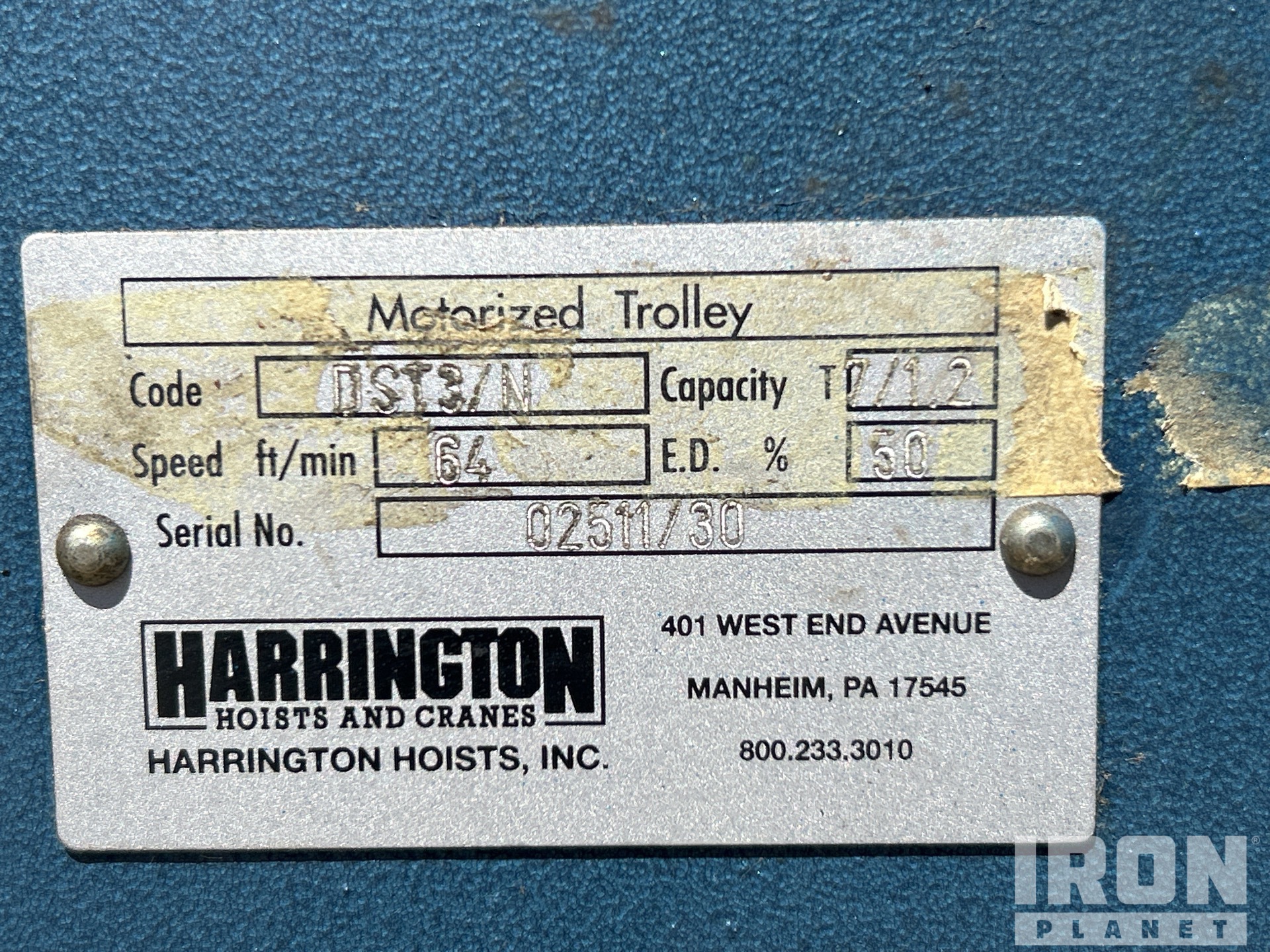 Harrington 7.5 Ton