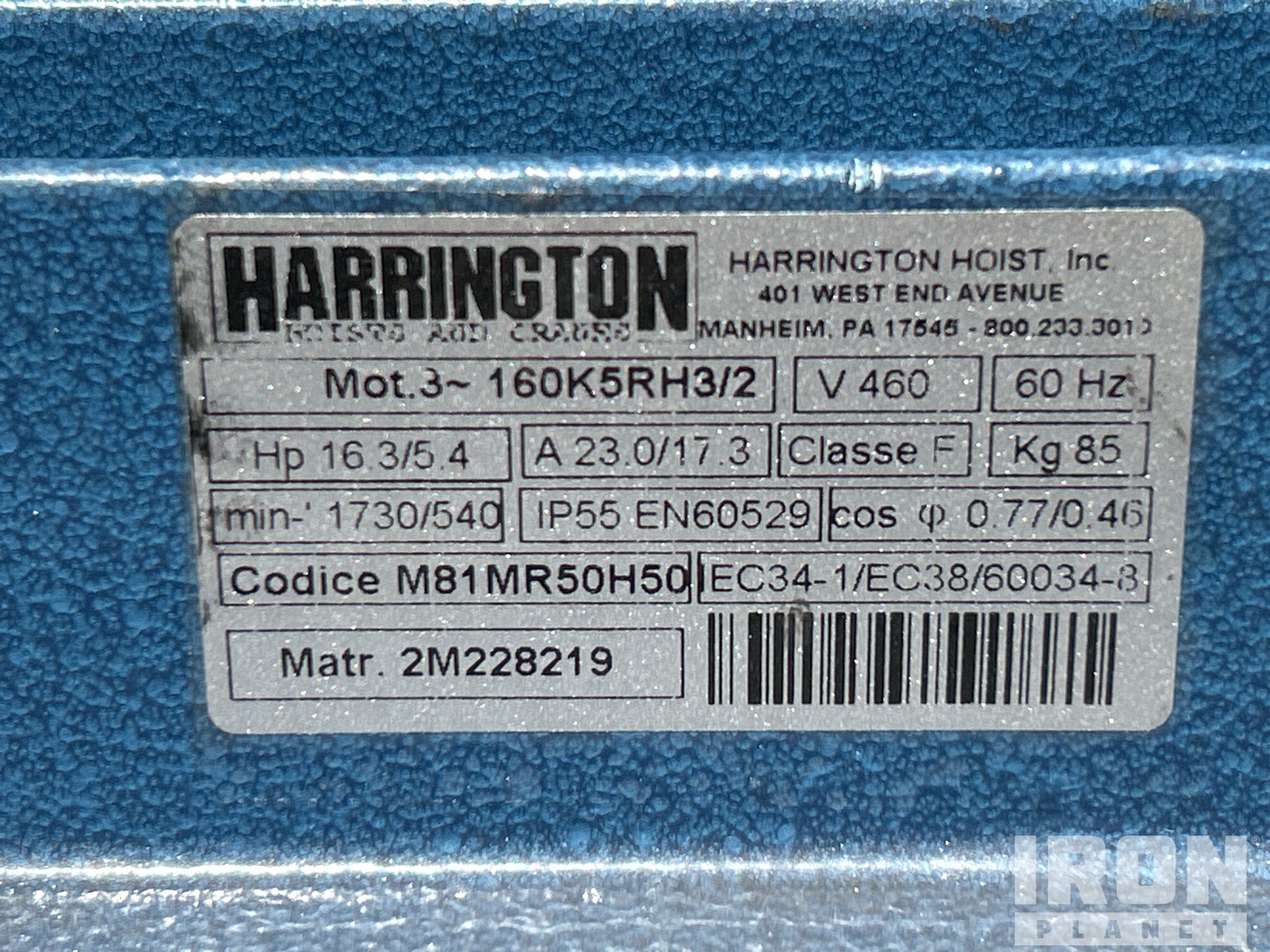 Harrington 7.5 Ton