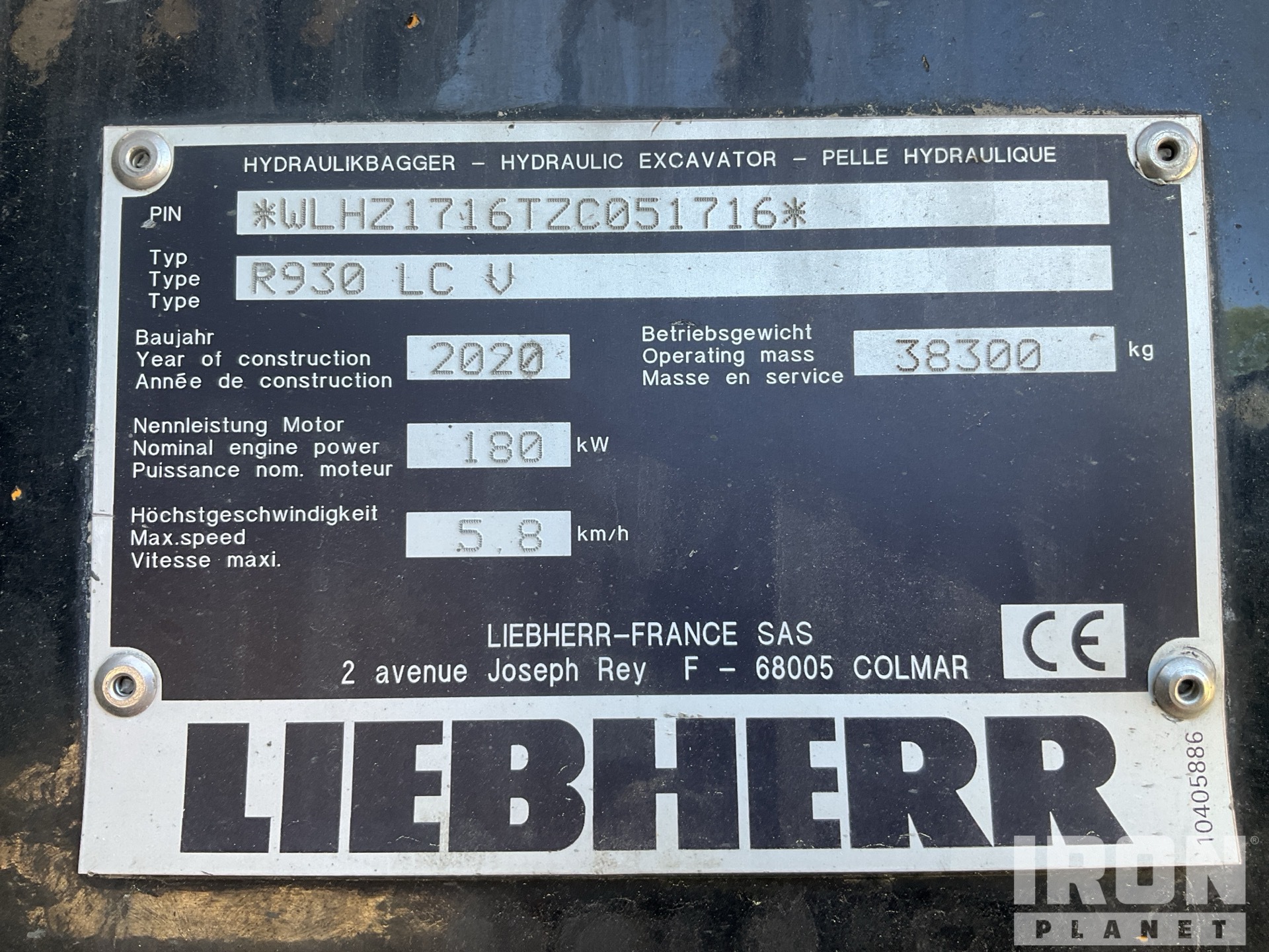 General Appearance with Numero seriale/numero d’identificazione del veicolo (VIN)