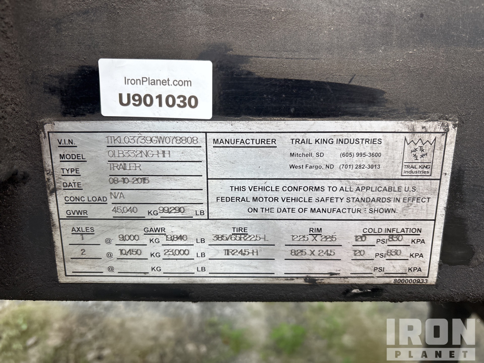 General Appearance with Seriennummer / FIN