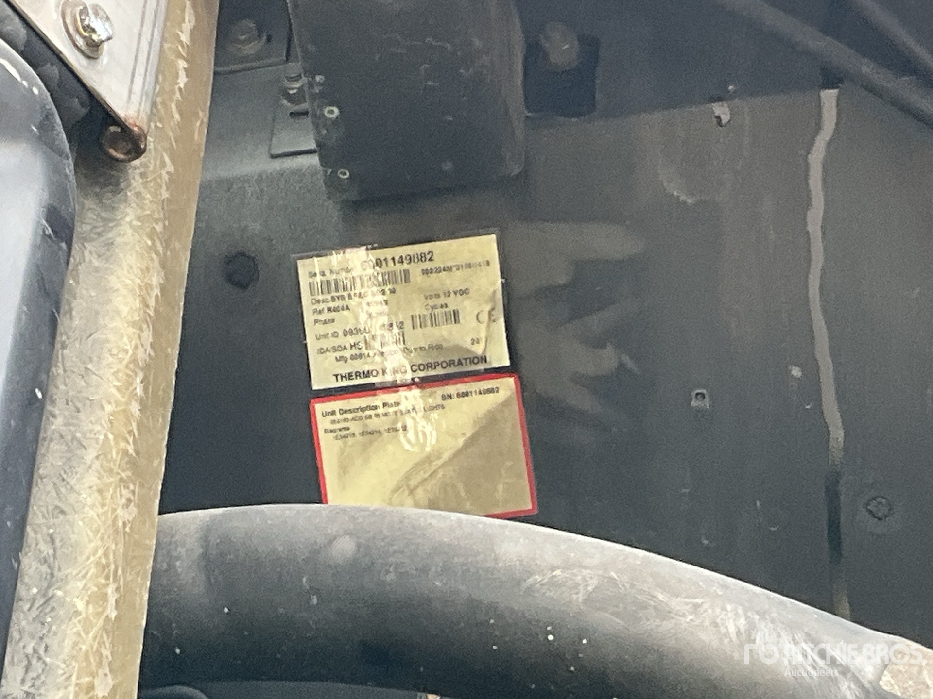 General Appearance with Refrigeration Unit Serial Number