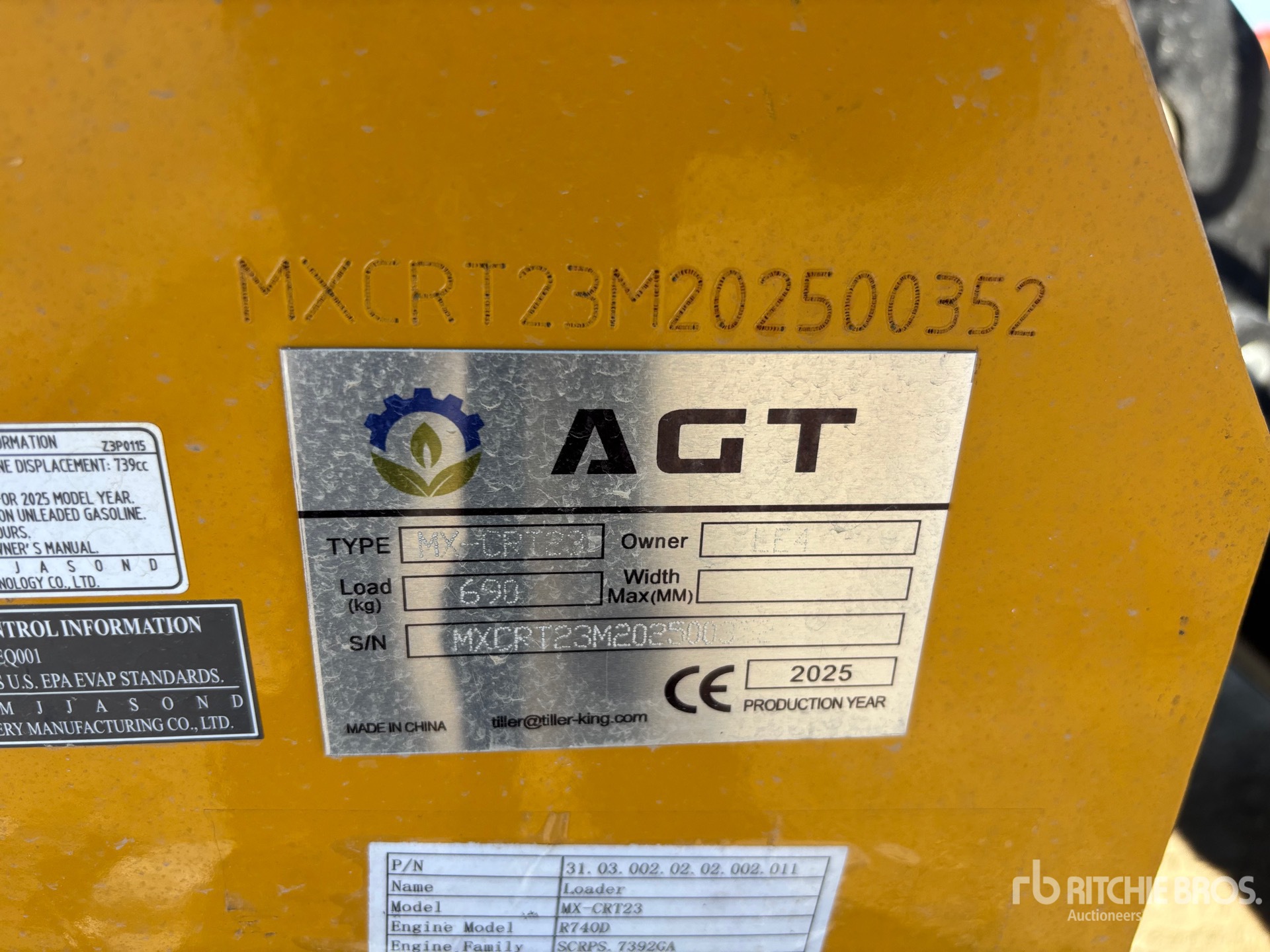 MINI CARGADOR SOBRE ORUGAS COMPACTO 2025 AGT MXCRT23