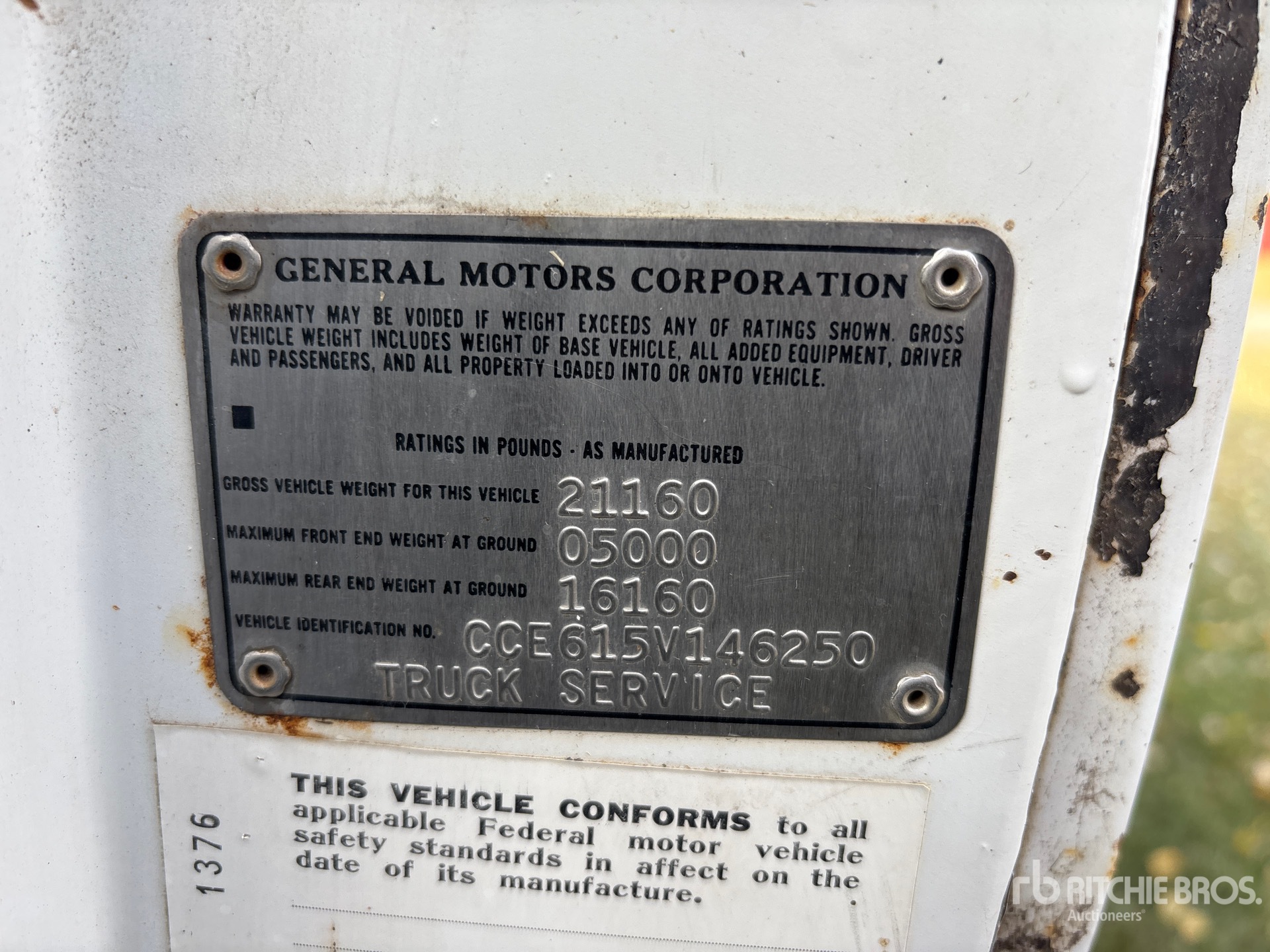 General Appearance with Numer seryjny/numer identyfikacyjny pojazdu