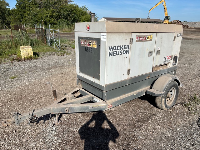 2012 Wacker G70 70 kW Mobile Generator Set (Inoperable)