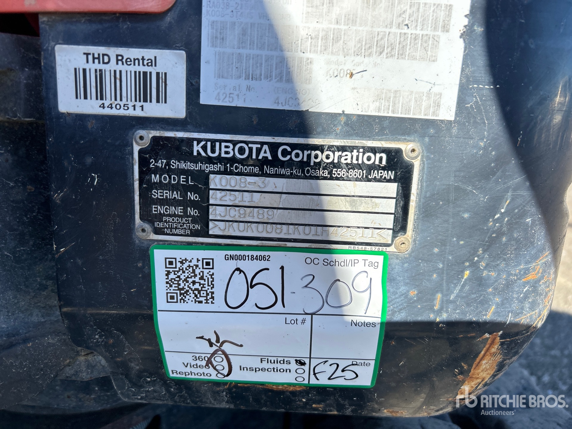 EXCAVADORA 2018 KUBOTA K0083