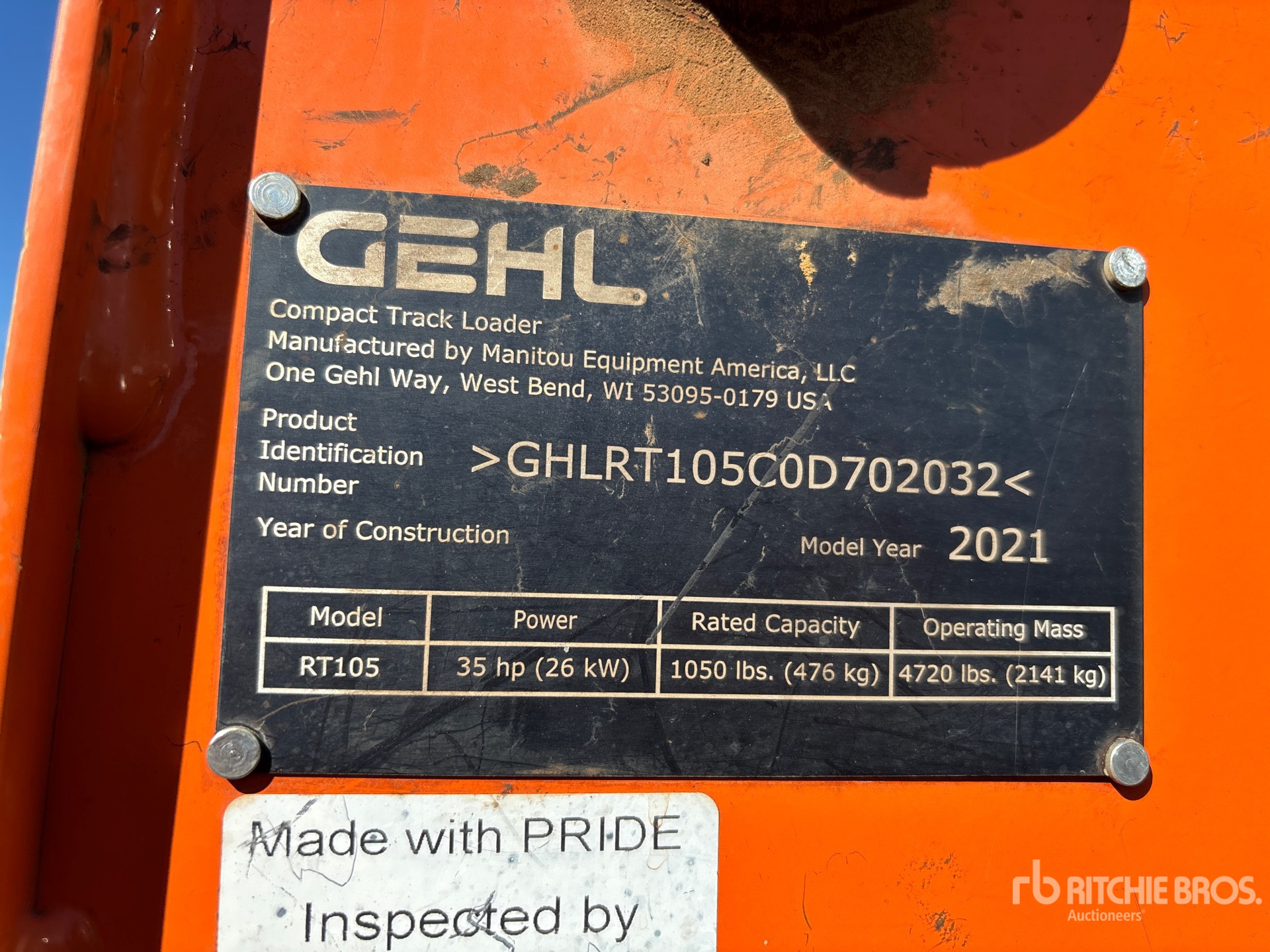 General Appearance with Numer seryjny/numer identyfikacyjny pojazdu