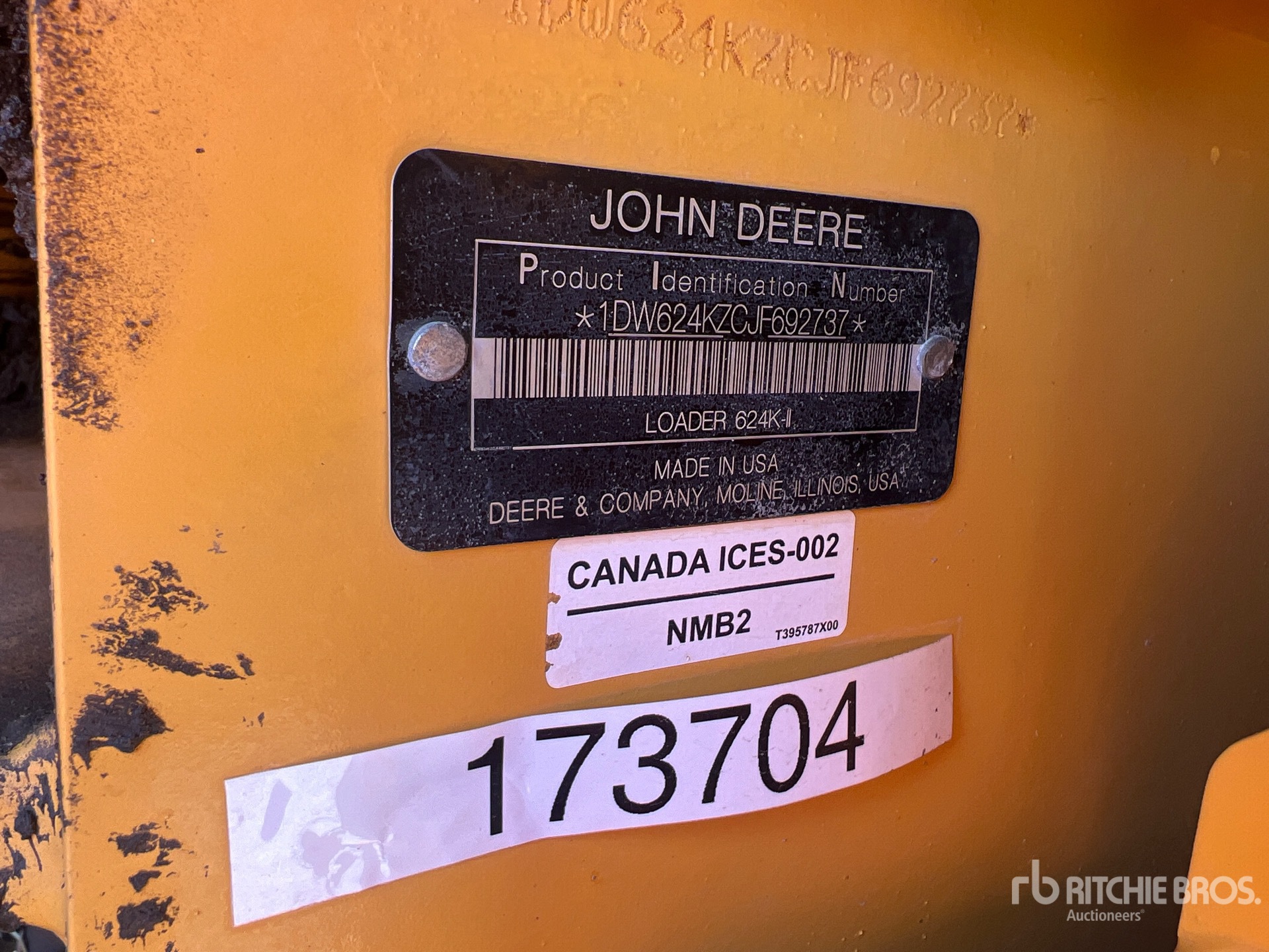 CARGADOR FRONTAL 2019 JOHN DEERE 624KII