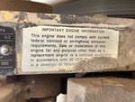 Engine with Emission Label