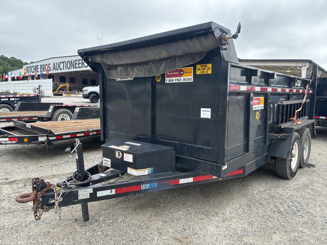 2021 Pratt DT83214-R003 14 ft T/A Dump Utility Trailer