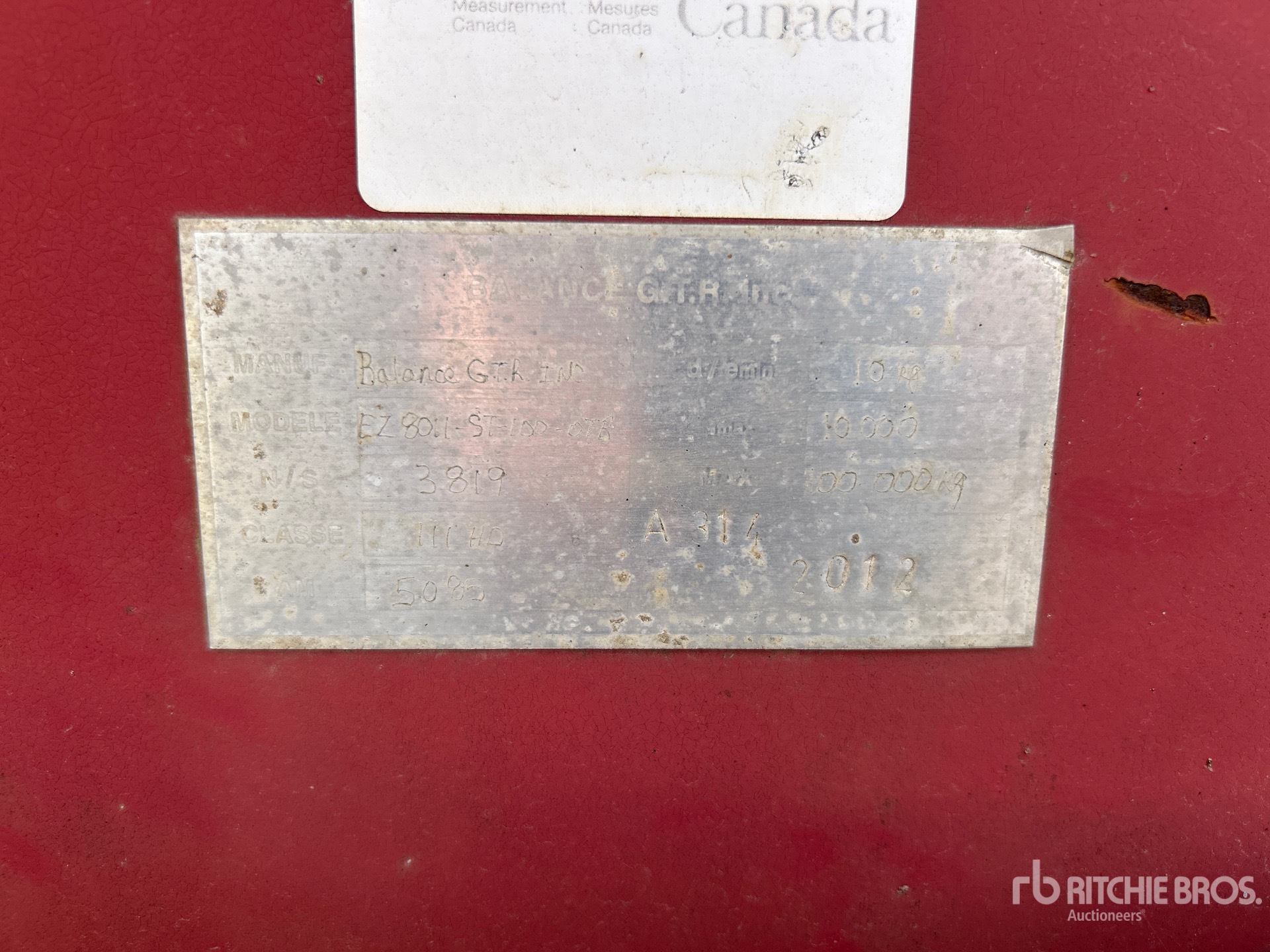 General Appearance with N.º de serie/VIN