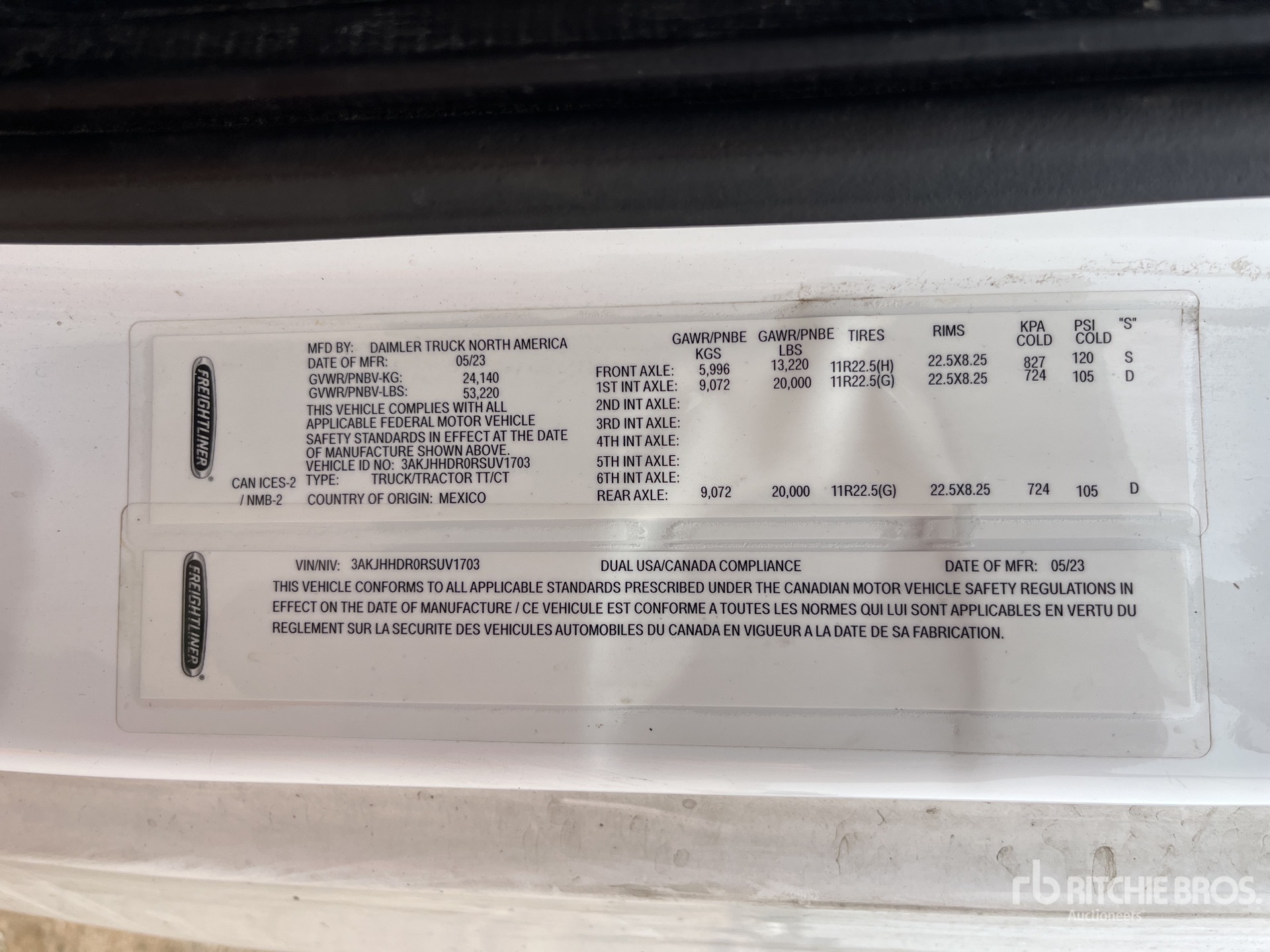 General Appearance with Seriennummer / FIN