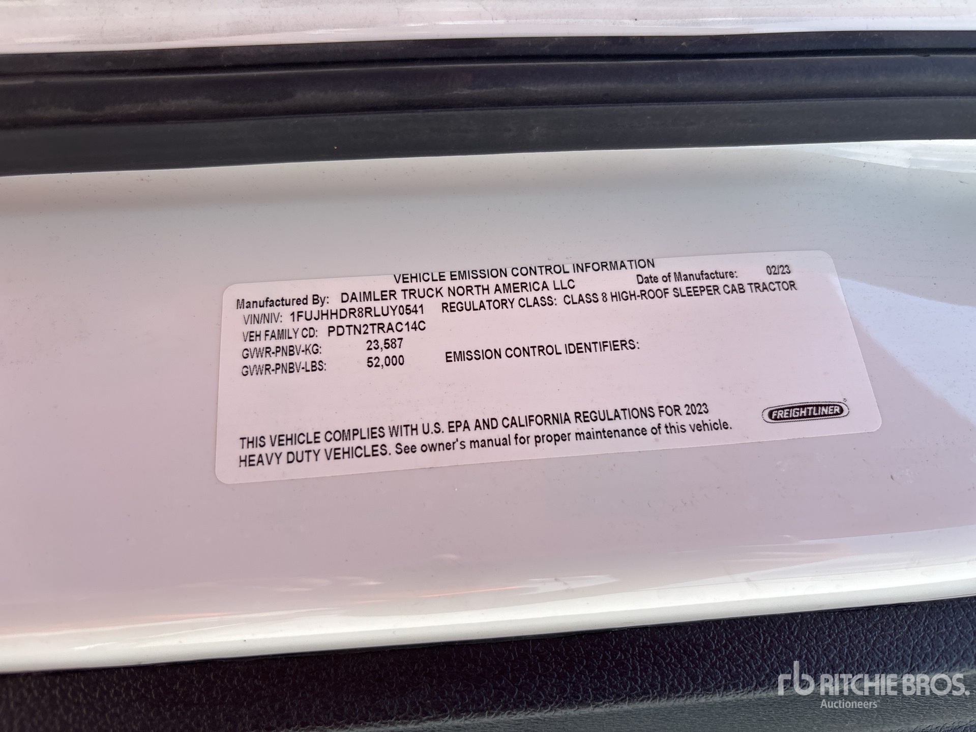 General Appearance with Second Serial Number/VIN Photo