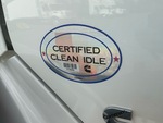 MN083914 - 2021 International LT625: Clean Idle Sticker