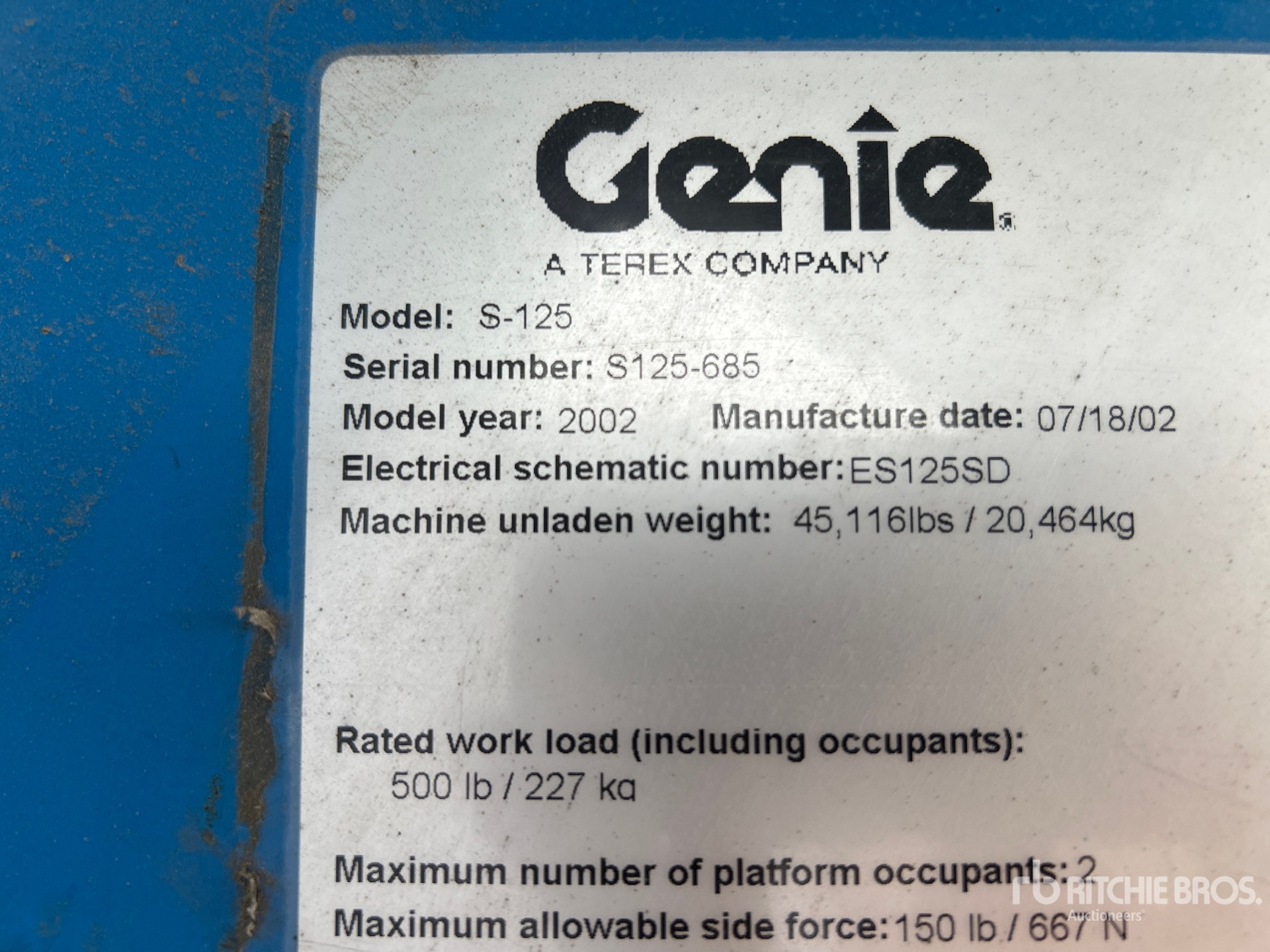 General Appearance with Seriennummer / FIN