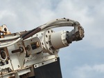 Chassis with Motore principale del convogliatore di scarico (foto)