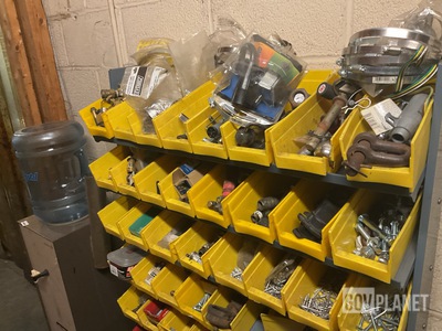 (2) Shelves of Assorted Hardware