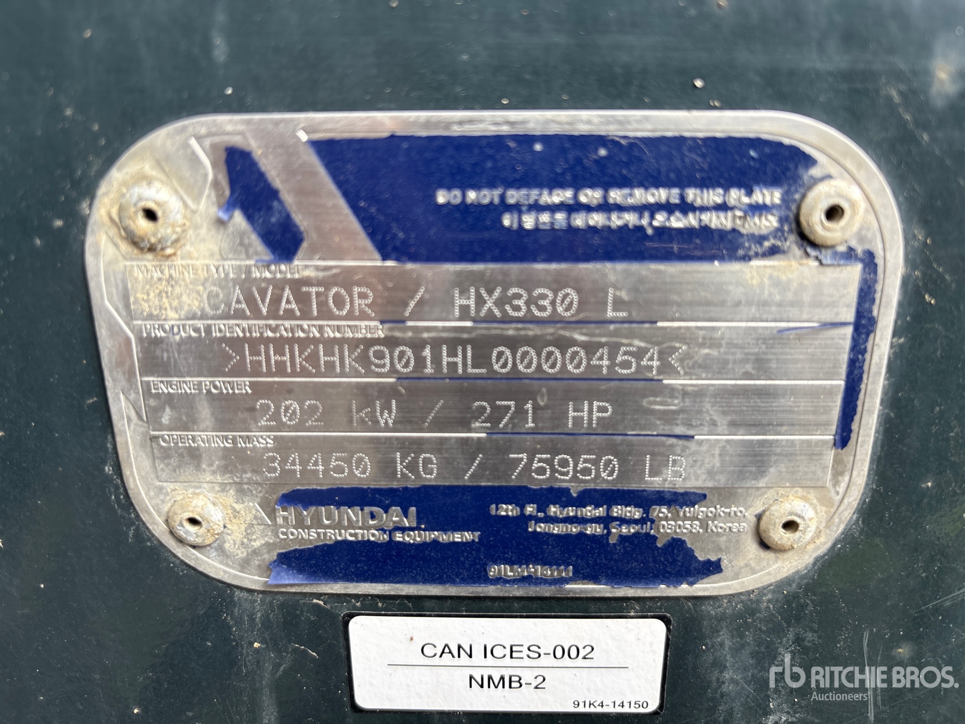 General Appearance with Numéro de série/Numéro d'identification du véhicule automobile