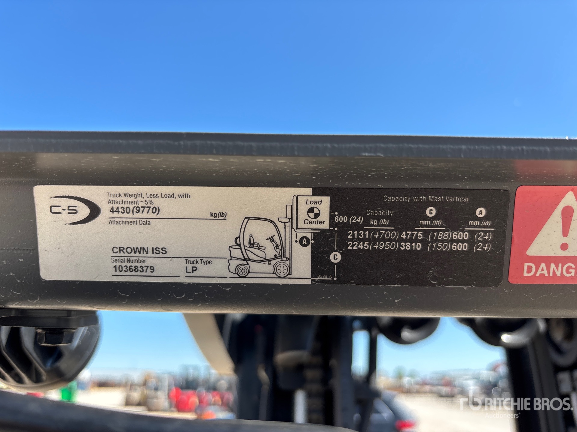 General Appearance with N.º de serie/VIN