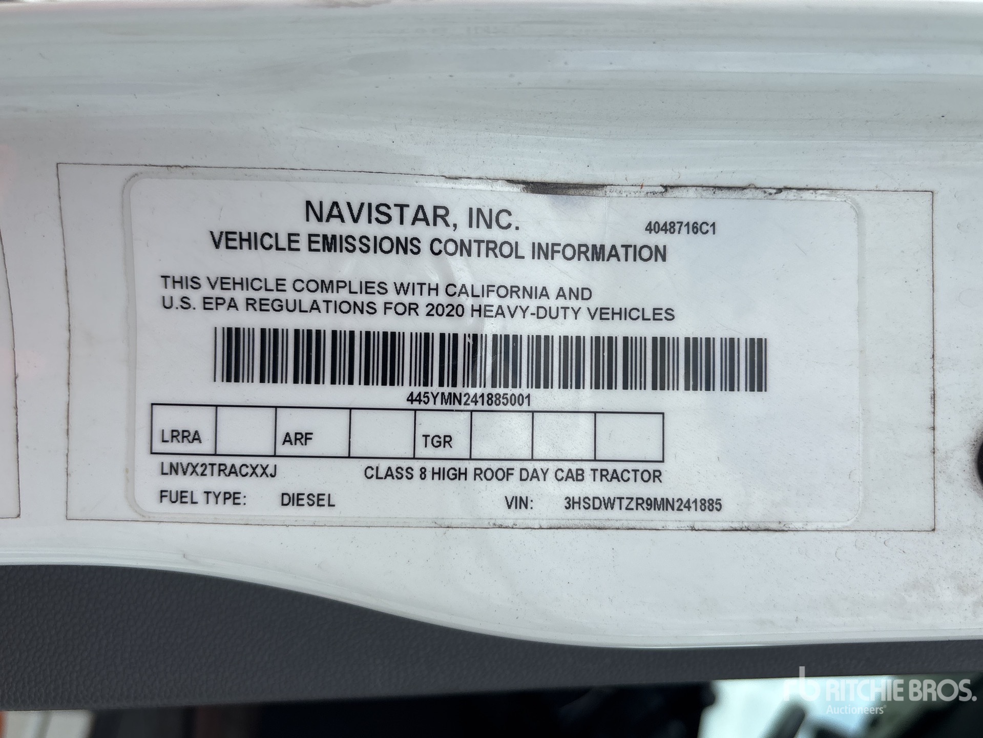 General Appearance with Numéro de série/Numéro d'identification du véhicule automobile