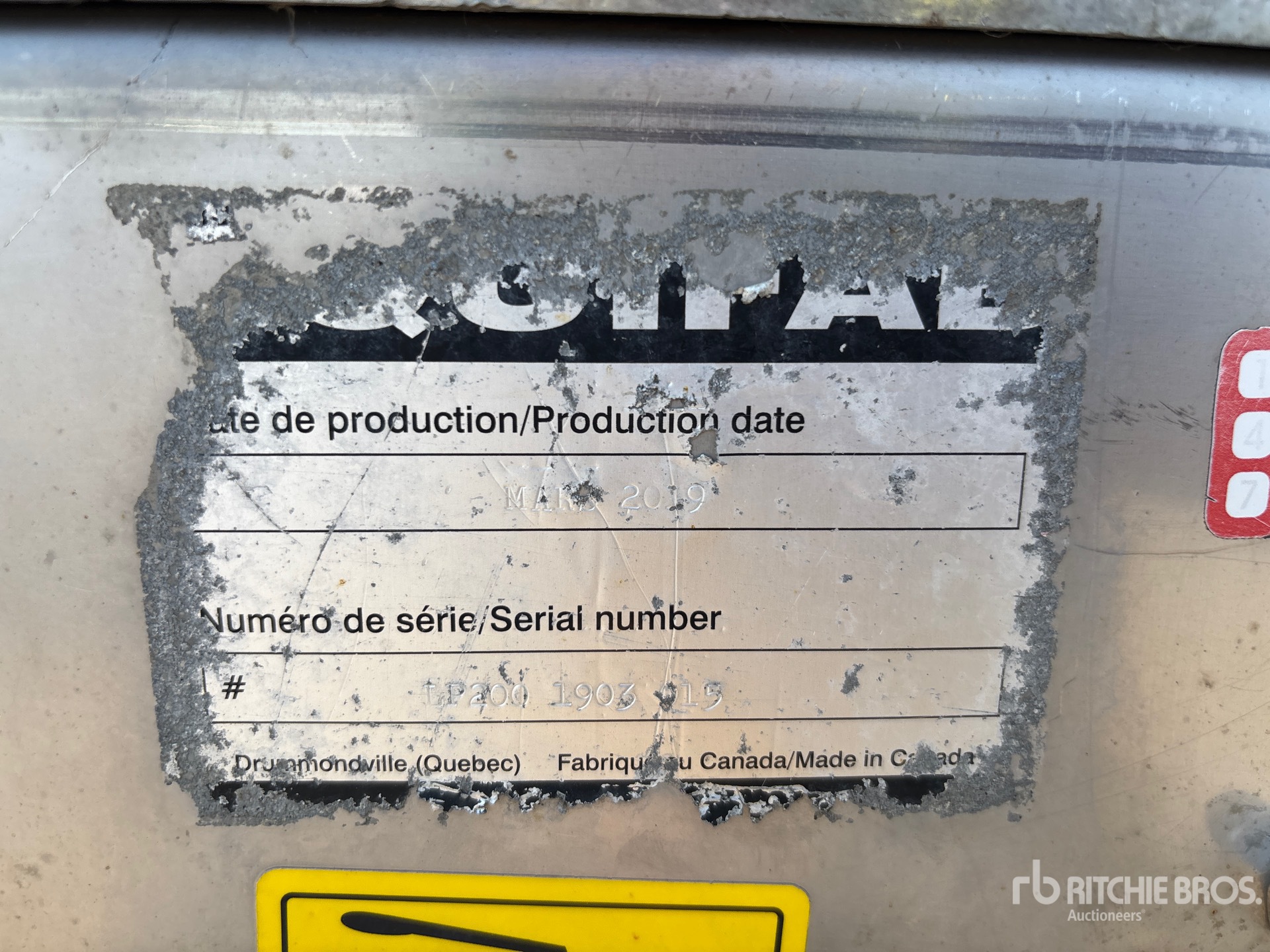 General Appearance with N.º de serie/VIN