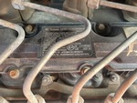 Engine with Emission Label