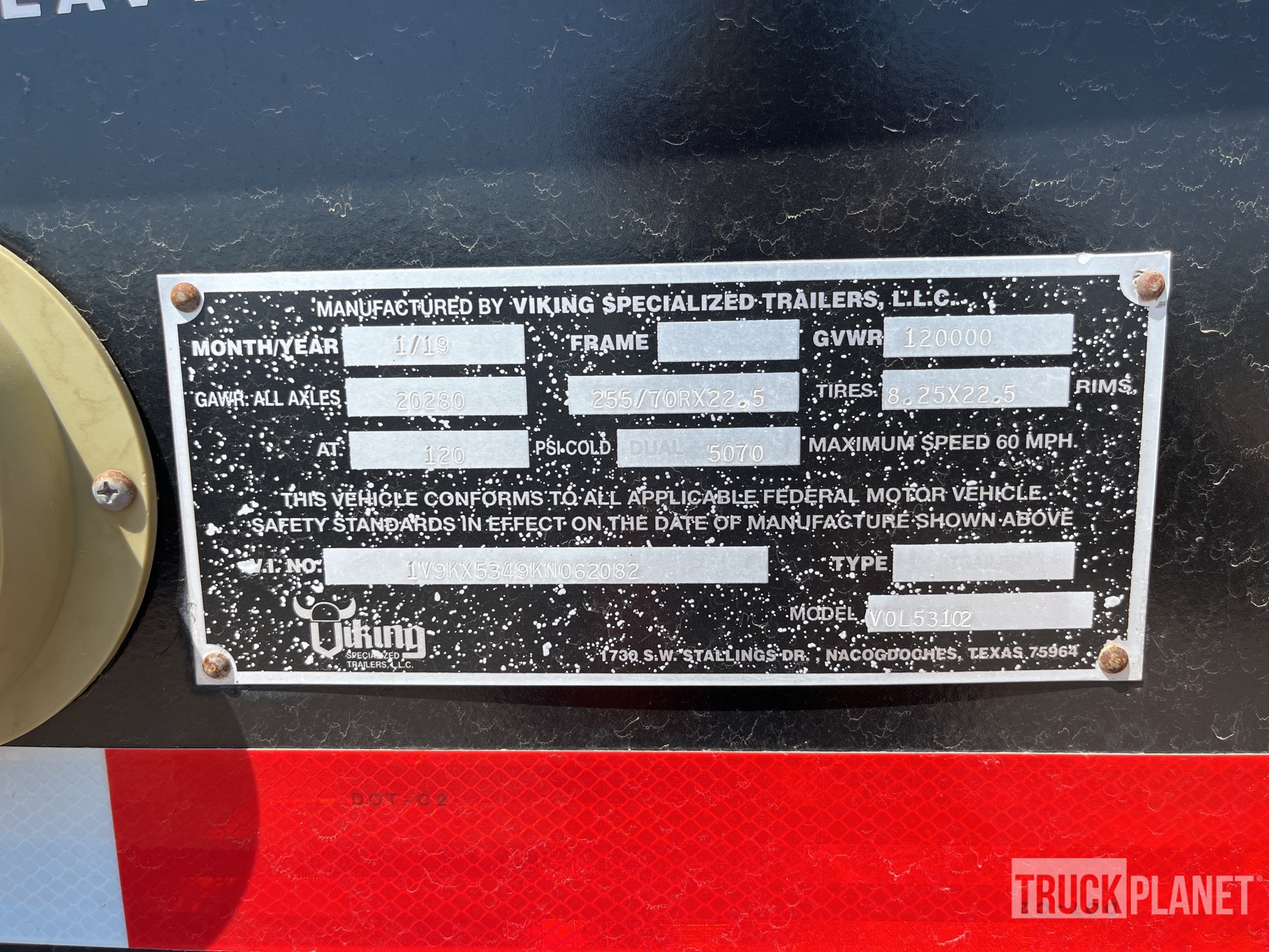 General Appearance with Numéro de série/Numéro d'identification du véhicule automobile