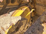 Undercarriage with Right Front Idler