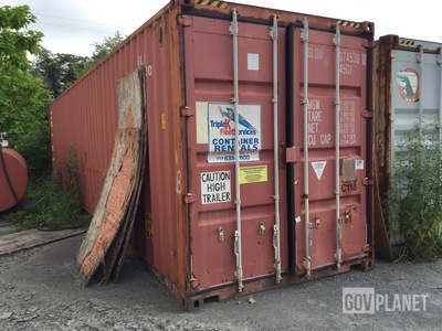 40'' Shipping Container w/Assorted Items