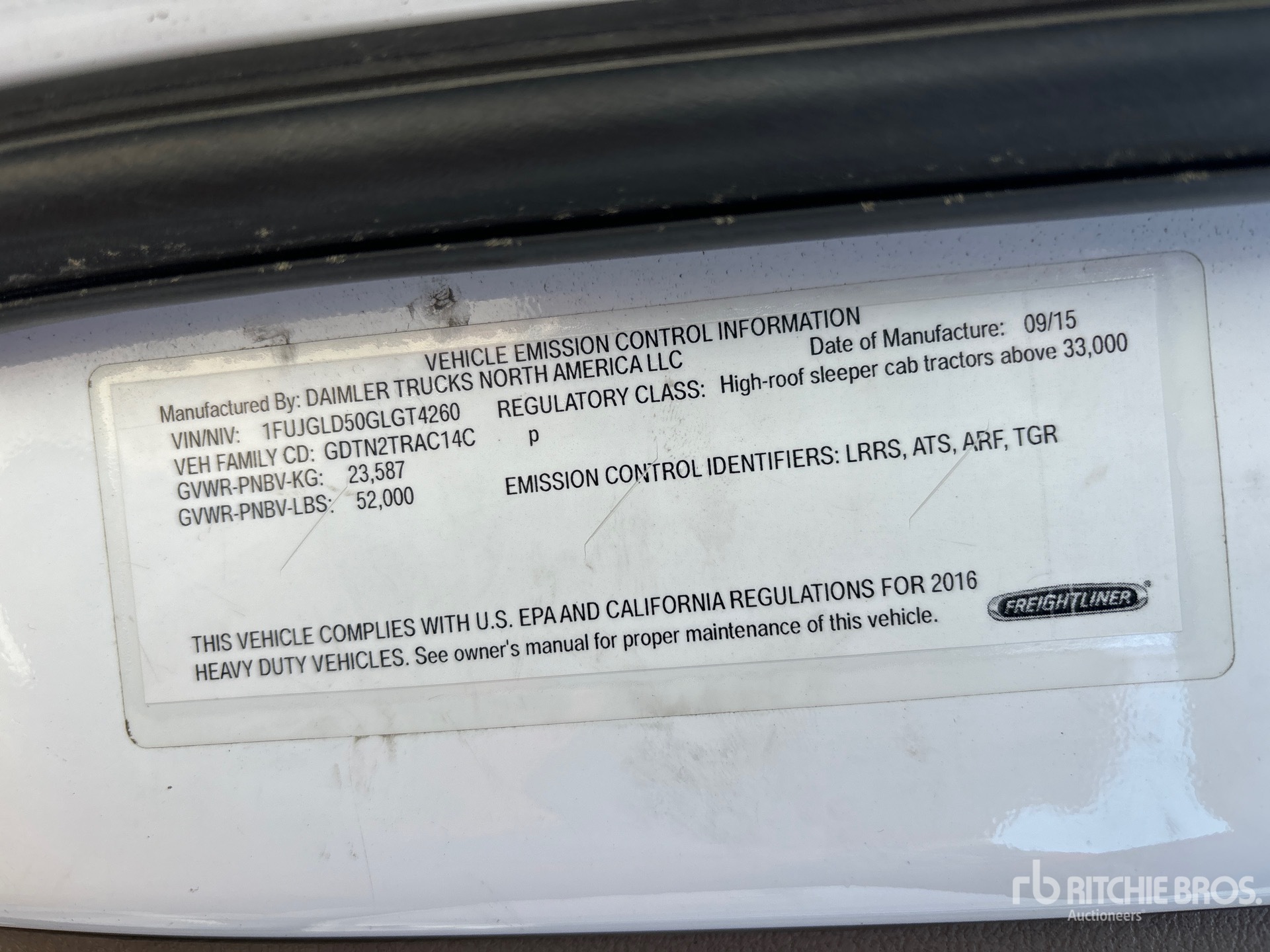 General Appearance with Second Serial Number/VIN Photo