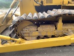 Undercarriage with Left Track Tensioner