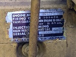 Engine with Emission Label