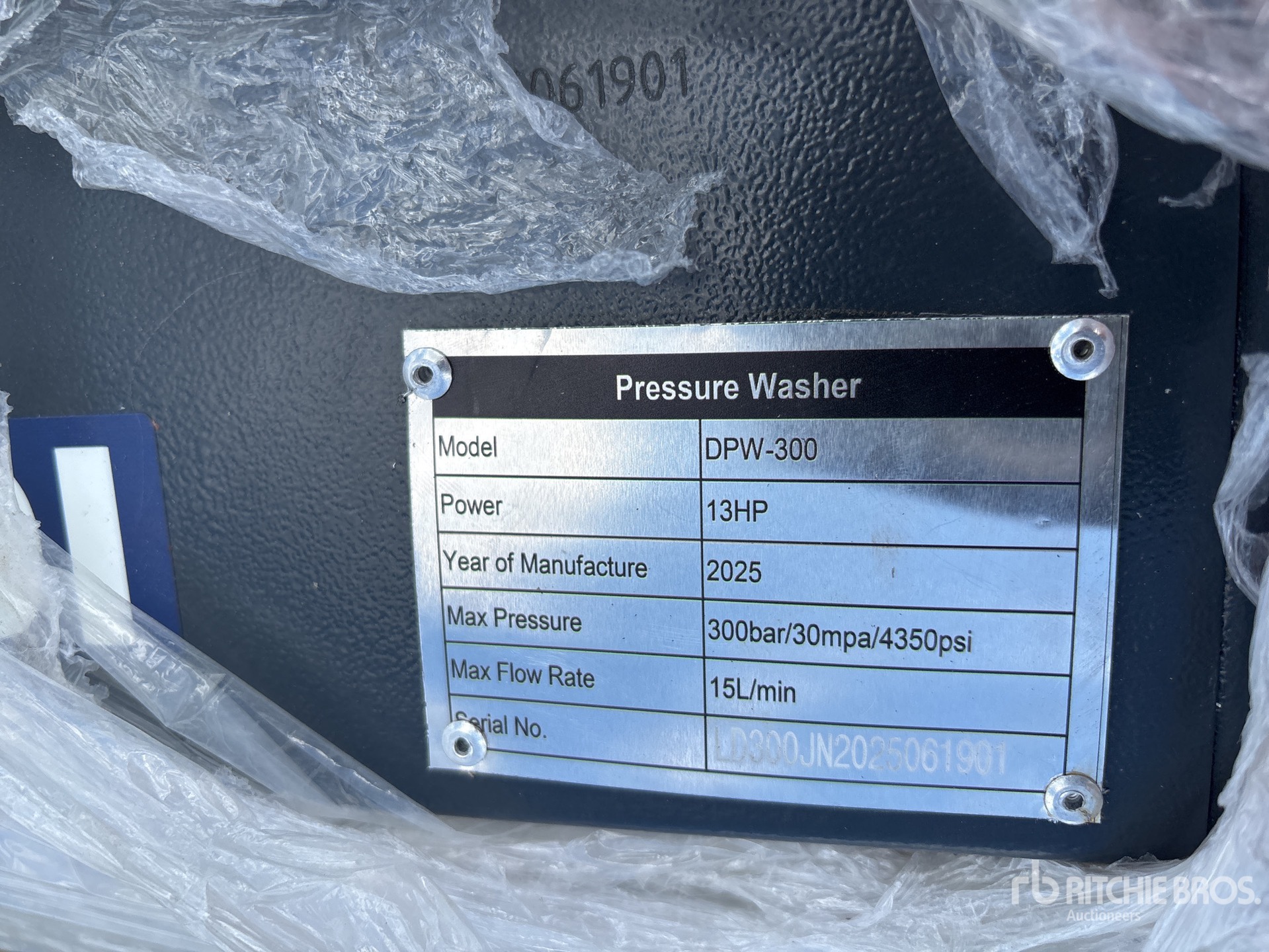 General Appearance with Unit Serial Number